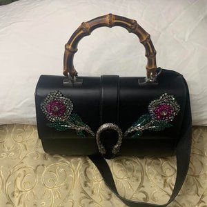 Authentic Gucci Handbag with Limited Edition "Rose Art"